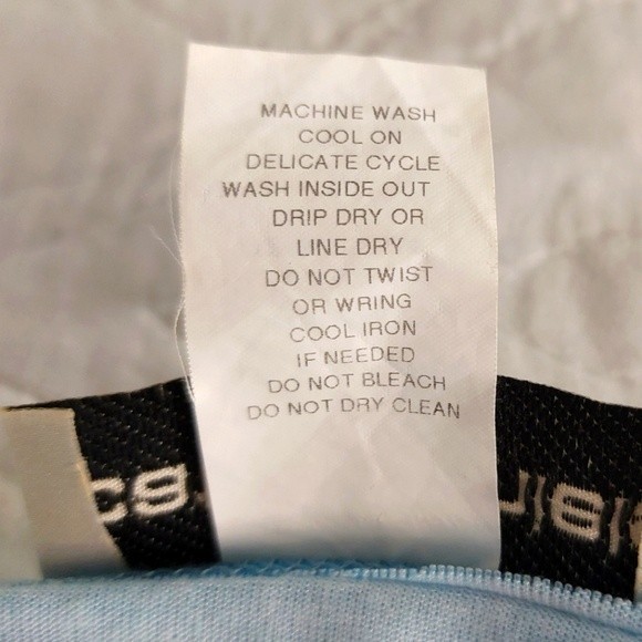 Cathy Daniels - Palm Trees Beach Blue Shirt w/ Sequins Tropical Print - Picture 6 of 6